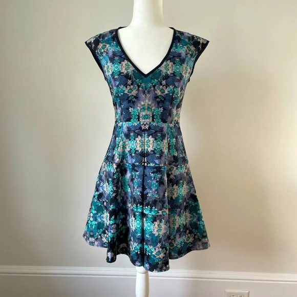 Nanette Lepore Dresses | New, with Tags. Never Worn, Nanette Lepore Love Crime Cocktail Dress, Size 2 | Color: Black/Blue | Size: 2 | Pm-89492639'S